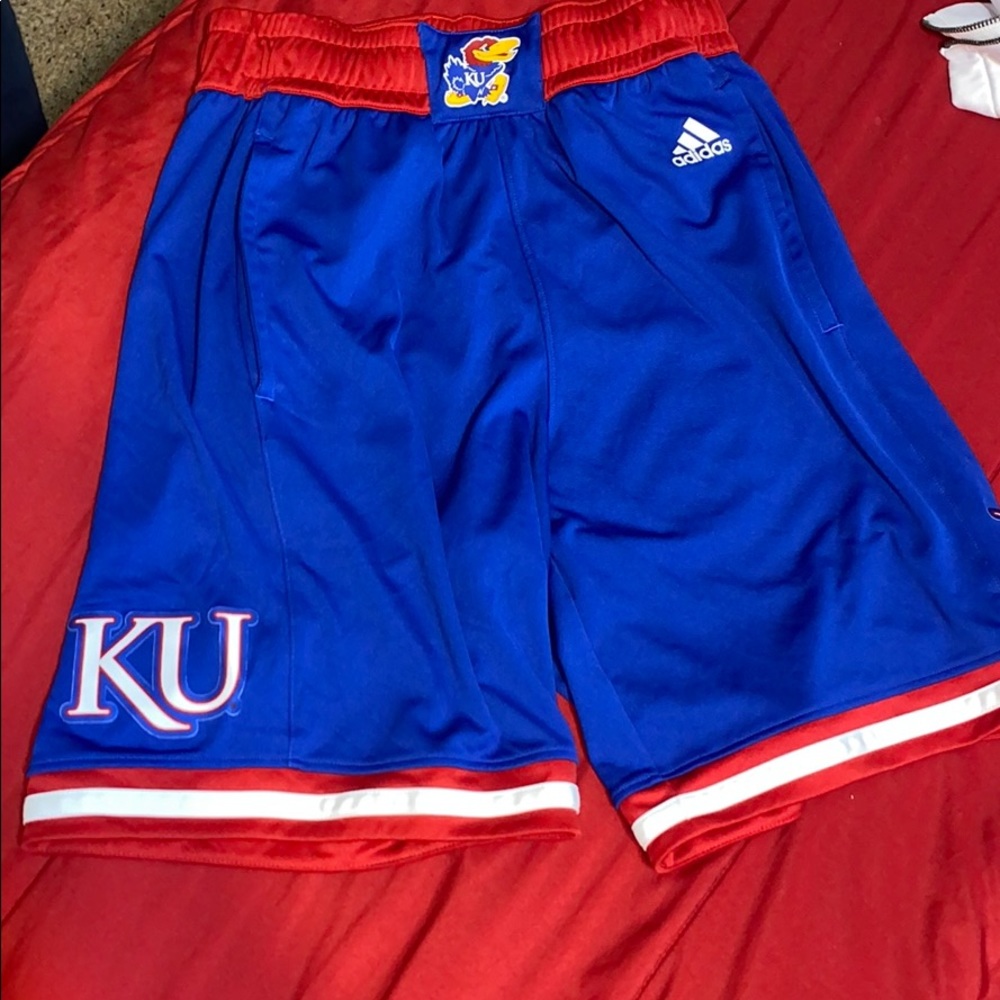 Kansas university KU basketball shorts